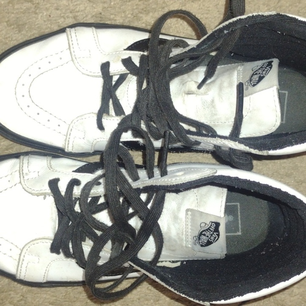 Vans Skate Hi Size 7.5/9 Black/White - Picture 10 of 11